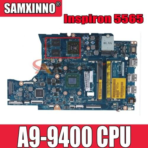 Original Laptop motherboard For DELL Inspiron 5565 A9-9400 AM9400 Mainboard CN-0MYX0F 0MYX0F BAL23 LA-D804P 216-0890010