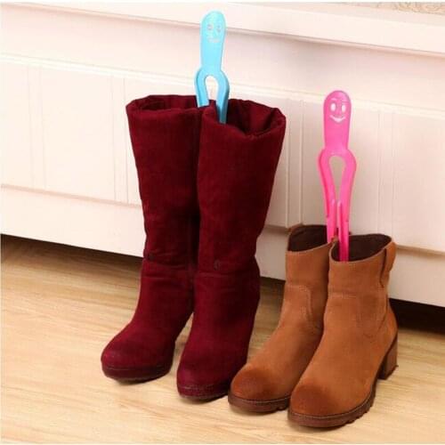 Sainwin 2pcs/lot 35cm Plastic Shoe Boots Hanger Japanese-style Boots Stays Folder Plastic Shoes Holder