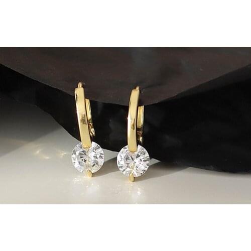 Simple Zircon Earrings 2021 New Jewelry Classic bijoux Small Earring