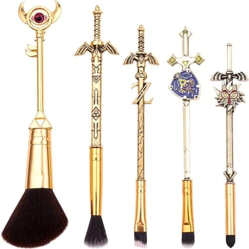 Drop Shipping Hot Cosplay Anime Makeup Brushes Set Face Powder Blending Eye shadow Cosmetic Pincel Maquiagem