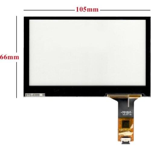 4.3 inch 105*66 capacitive touch screen capacitive screen for Car DVD navigation GPS touch, free delivery