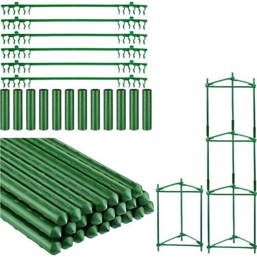 Tomato Cages Garden Plant Support Stakes Set Outdoor Vegetable Trellis for Vertical Climbing Plant (84 Pieces) CNIM Hot