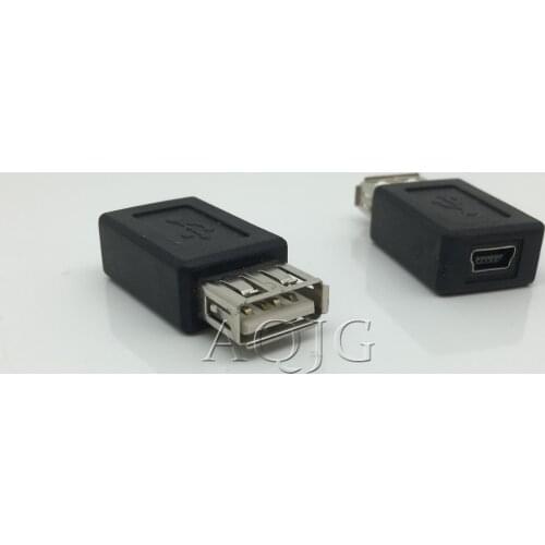 USB 2.0 Type A Female to Mini USB 5P B Female Adapter Plug Converter Usb To Mini Usb Data Charger For Phone Connector