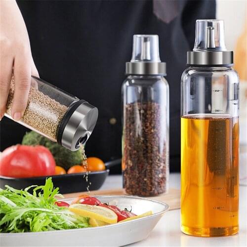High Quanlity Oil Bottle glass leak-proof oil Bottle kitchen Salt Solid Condiment Bottle household Oil bottle cooking Tools