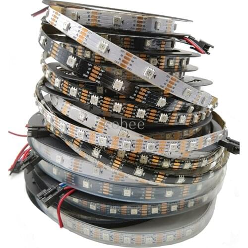 WS2815 DC12V WS2812B WS2813 LED Strip Light RGB Individually Addressable LED Lights Dual Signal 1m 5m 30 60 144 LEDs IP30 65 67