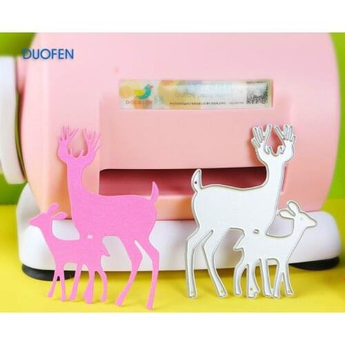 1pc mum and baby deer stencil metal Cutting dies for DIY papercraft projects Scrapbook Paper Album greeting cards decorations