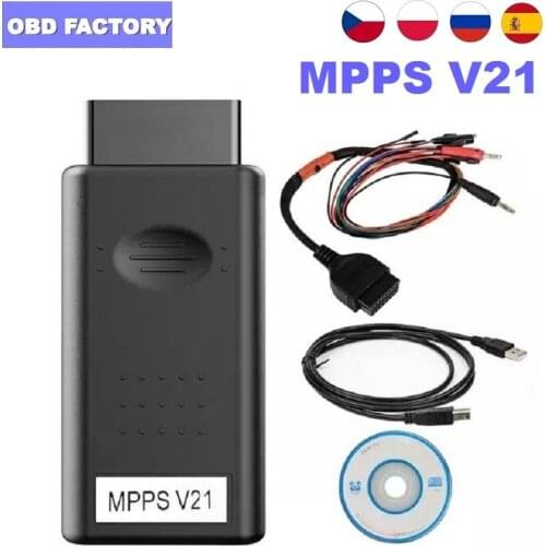 10PCS ECU Tuning Tool MPPS V16.1.02 For EDC15 EDC16 EDC17 CHECKSUM Reflash Remapping CAN Flasher ECU Programmer V13 V16 V18 V21