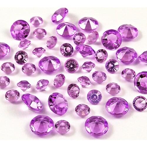 1,000pcs 8mm Cone Round Acrylic Rhinestone Crystal Confetti Beads Wedding Party Decorations Festival Accessories Table Scatters