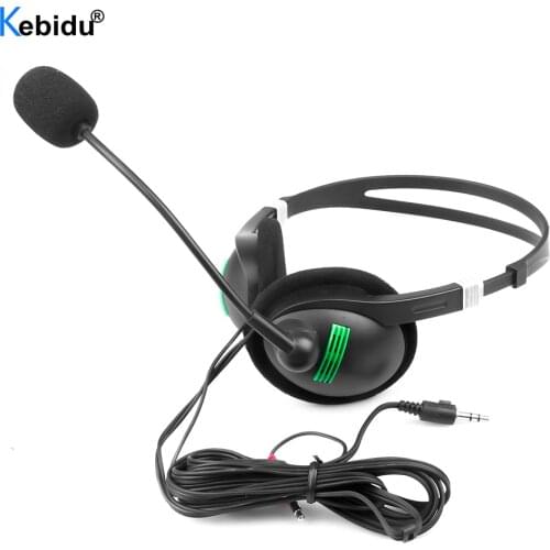3.5mm Headset With Microphone Noise Cancelling Computer PC Headset Lightweight Wired Headphones For PC Laptop Computer