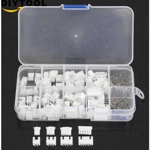 40 Sets Kit in box 2p 3p 4p 5 pin 2.54mm Pitch Terminal / Housing / Pin Header Connector Wire Connectors Adaptor XH Kits