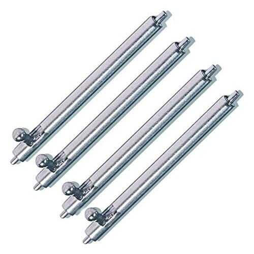 50PCS Pin 22mm 23mm Widths Stainless Steel Quick Release Spring Bar Cylindrical Push Button for Watch Band - 1.8m Diameter
