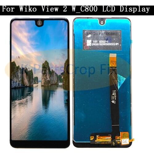 For Wiko View 2 w_c800 LCD Display with Touch Screen Digitizer Mobile Phone Accessories For Wiko View 2 Lcd W_C800 LCD Display