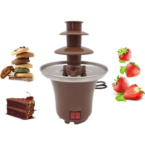 Electirc Chocolate Melt With Heating Fondue Fountain Easy to Assemble - DIY Waterfall Hotpot for Nacho Cheese
