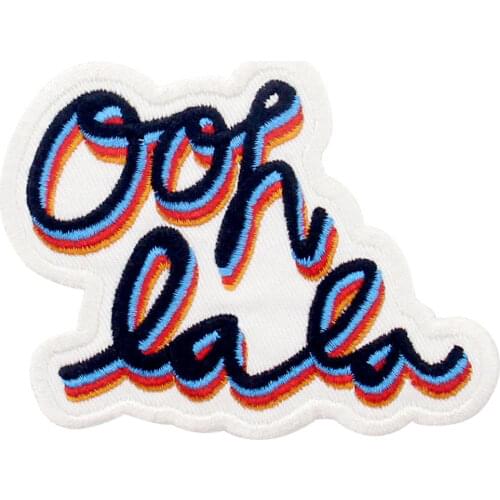 Embird Embroidered Patches For Jackets Ooh La La Ceo-Friendly Handmade 3D Sew on Applique Badges