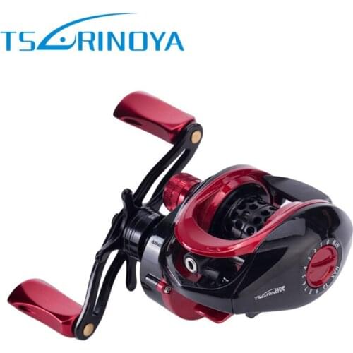 TSURINOYA XF-50/150 Baitcasting Reel 10BB/6.6:1 Carbon Casting Reel Carretilhas Pescaria Moulinet Round Coil Lure Fishing Reel