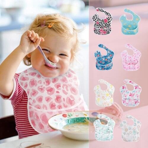 Cartoon Baby Bibs Waterproof Newborn Infant Baby Boys Girls Floral Colorful Bib Feeding Bibs Bavette Bébé Нагрудник Силиконовый