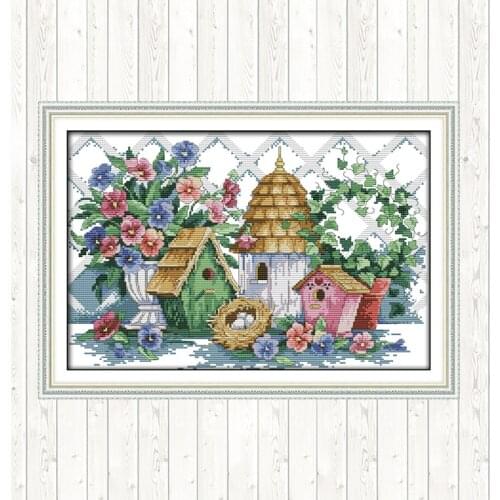 Joy Sunday Counted Cross Stitch Set Aida Fabric for Embroidery Kit DMC DIY for Needlework 14ct 11ct Printed Canvas Cross Stitch
