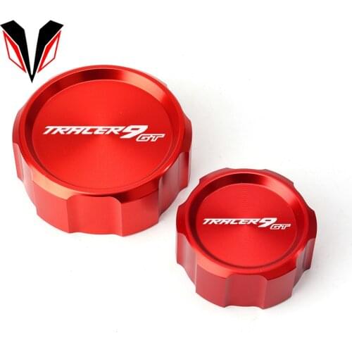 New For Yamaha TRACER 9 GT 9GT 2021 Accessories Motorcycle Front & Rear Brake Fluid Reservoir Cap Cylinder Cover Aluminum
