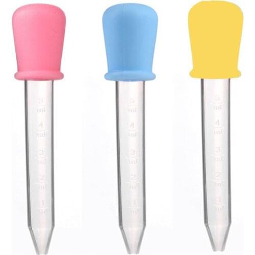 10 Pcs Baby Dropper Medicine Feeder Child Medicine Device Silicone Pipette Liquid Food Dropper Infant Utensils 5ML