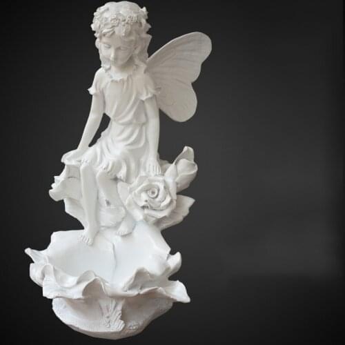NORDIC STYLE RESIN ANGEL KEY STORAGE DECORATION LIVINGROOM HOME MODEL ROOM CHARACTER STATUE ORNAMENTS OFFICE FURNISHING CRAFTS