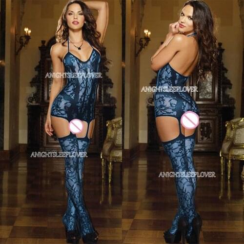 Porn Sexy Lingerie Bodysuit Underwear Sleepwear Women Tight Open Crotch Teddies Costumes Bodystocking Erotic Baby Doll Mujer
