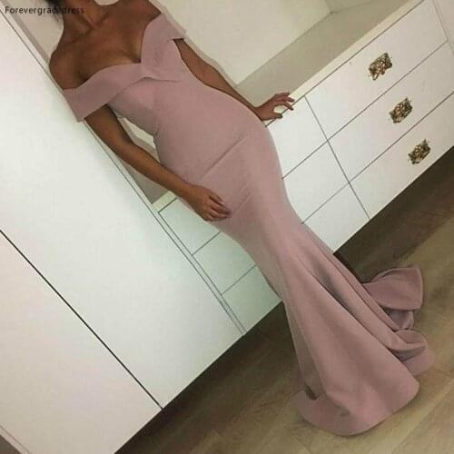 Chic Dusty Pink Long Prom Dress Modest Mermaid Short Sleeve Pageant Formal Party Gown Custom Made Plus Size