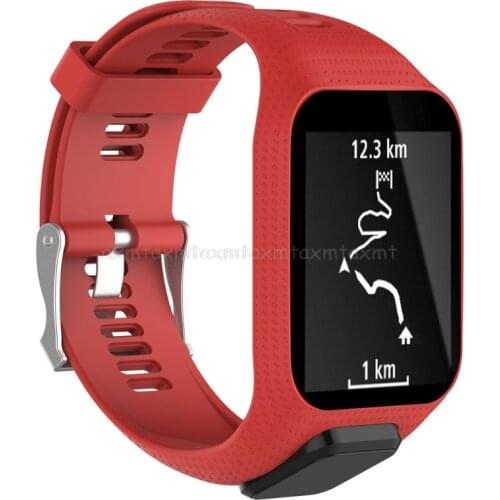 Silicone Replacement Wrist Band Strap For TomTom Runner 2 3 Spark 3 GPS Watch N08 19 Dropship