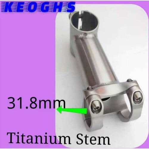 Titanium Stem Bicycle Handlebar Tate Mountain Road Handlebar 31.8mm Support other length and angle customization