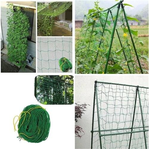 1.8X0.9M/ 1.8x1.8M Climbing Bean Plant Nets Grow Fence Garden Green Nylon Trellis Netting Support