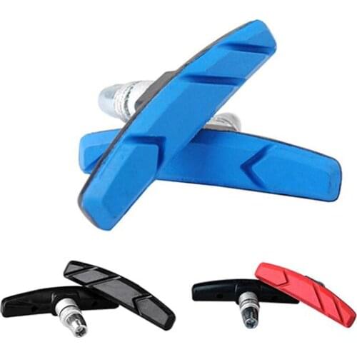 1 Pair Mountain Bike V-Brake Pads Blocks Shoes Rubber Pads Blocks Cycling Bike V Brake Holder Pads Shoes Blocks Bicycle Parts