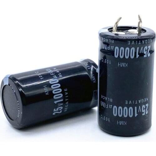 2pcs/lot 25V 10000UF Radial DIP Aluminum Electrolytic Capacitors size 22*40 10000UF 25V Tolerance 20