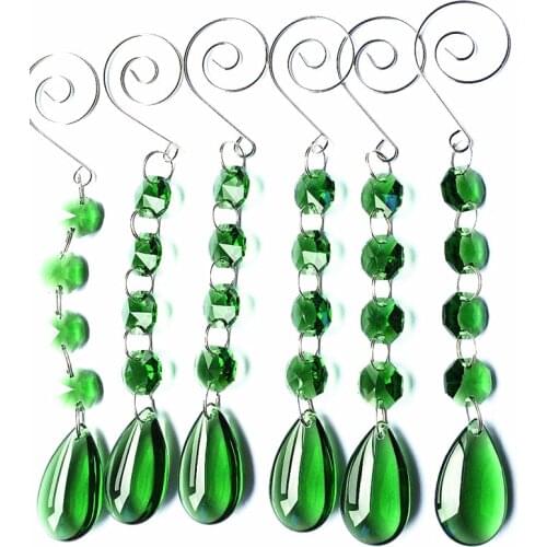 20PCS/lot Nice 170mm Garland Strands Glass Crystal Cake accessories, Crystal Wedding Party Decoration, Christmas Tree Decoration