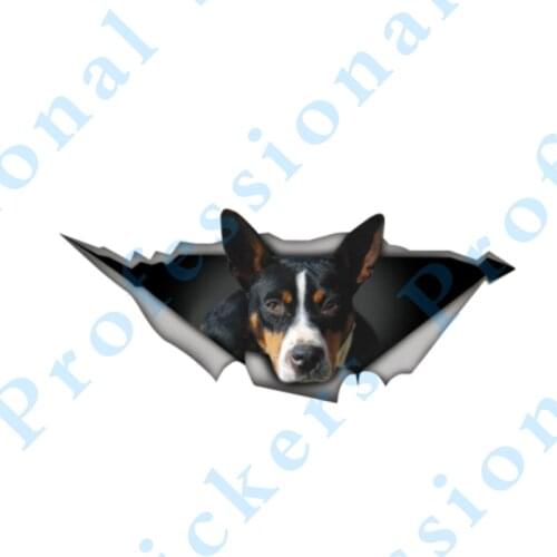 3D Animal 13 x 8.8 Black brown Newfie Sticker Torn Metal Vinyl Decal Lovely Car Stickers Motorcycle Trunk Animal 3D Car Styling