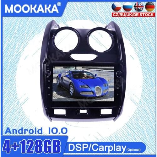 4+128G Android10 Touch Screen For Renault Duster2013-2018Car GPS IPS Car Multimedia Tesla Player Head Unit Audio Radio Navigtion