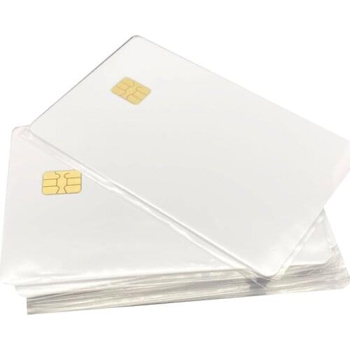 Free shipping Wholesale 200PCS Smart PVC Card / IC Card / SLE 4442 Chip Card For Access Control and Custom Business PVC Card