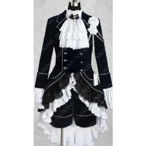 Black Butler Cosplay Full Dress Ciel Phantomhive Black Cosplay Costume