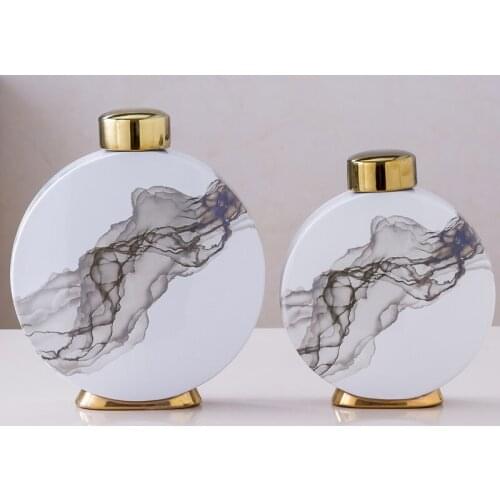 New Chinese Style Porcelain Vase Decoration Creative Flower vase jar ceramic jar white