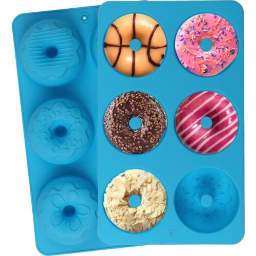 Donut Mould Birthday Party Chocolate Mousse Epoxy Mould Baking Cake Mould Kitchen Pastry Making Tools Baking Pastry Accessories