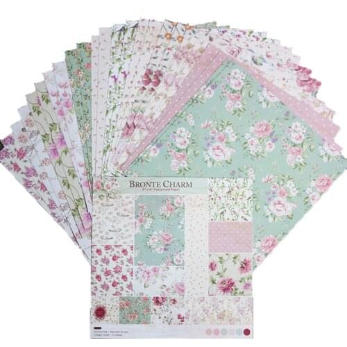 Scrapbooking Craft Paper Pack 6 Inch Mixed Colors DIY Album Background Paper