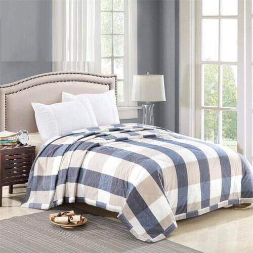 180*200cm high quality cotton sleeping blanket long staple cotton blanket summer cool quilt blanket air conditioner blanket