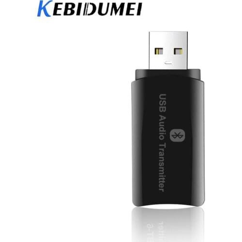 Kebidumei Newest Wireless USB Bluetooth 5.0 Adapter Dongle Music Audio Receiver Transmitter Handsfree for PC Computer Car Kit
