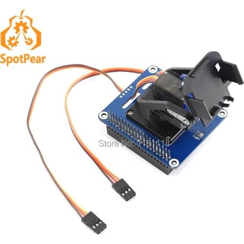 Raspberry Pi 2-DOF Pan-Tilt HAT, Light Intensity Sensing, I2C Interface