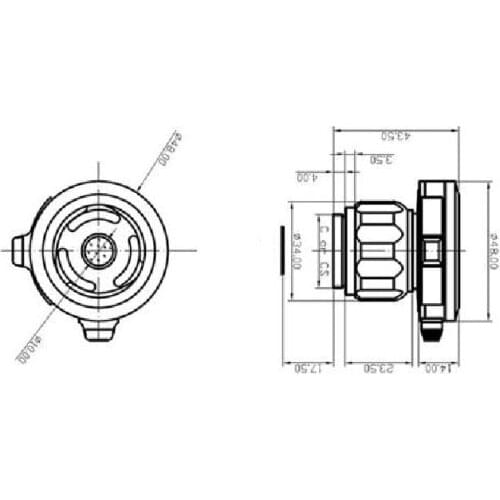 Medical rigid endoscope optical coupler c-mount endoscope camera adapter lens