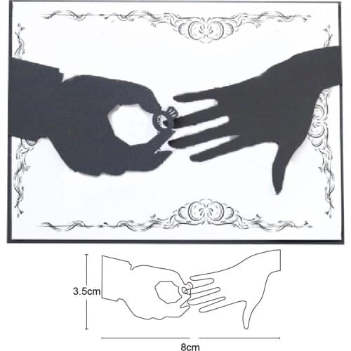 Metal cutting dies wear wedding ring die mould decoration Scrapbook paper card craft knife blade punch stencils dies