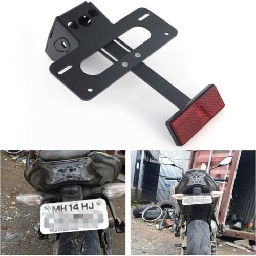 Fit For Kawasaki Z650 Ninja 650 2017 2018 2019 2020 2021 Fender Eliminator Kit Rear Tail Tidy License Plate Frame Holder Bracket