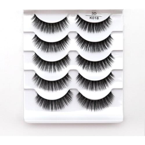 2021 New 5 pairs natural false eyelashes fake lashes long makeup 3d mink lashes eyelash extension mink eyelashes for beauty