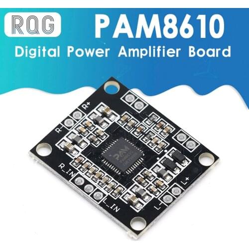 PAM8610 digital power amplifier board 2 x15w dual channel stereo mini class D power amplifier board