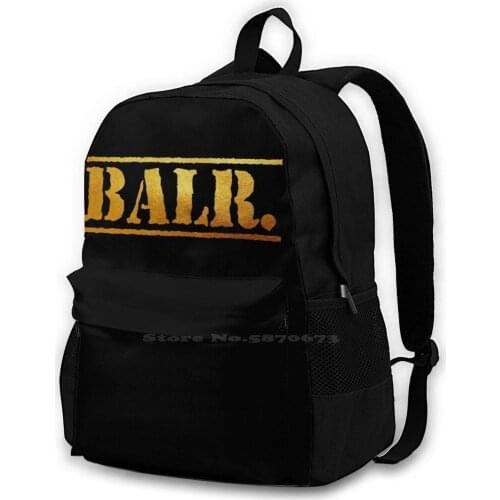 Balr School Bags For Teenage Girls Laptop Travel Bags Black Lives Matter Clrdmoney Text Modern Brand Fitness Adesanya Biden