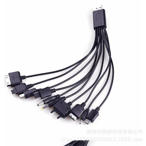 USB 10 In 1 Charging Cable Universal Charging Cable Multi-Function Mobile Phone Data Cable