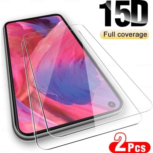 2Pcs Tempered Glass For OPPO A54 A74 A94 4G 5G HD Screen Protector For OPPO A53 A53S A15 A15S Safety Protective Film Cover